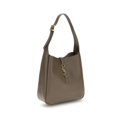 Saint Laurent Brown Calf Leather Bos Taurus Shoulder Bag