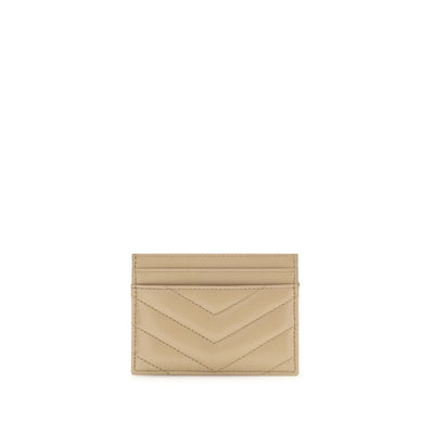 Saint Laurent Beige Lamb Ovis Aries Aries Wallet