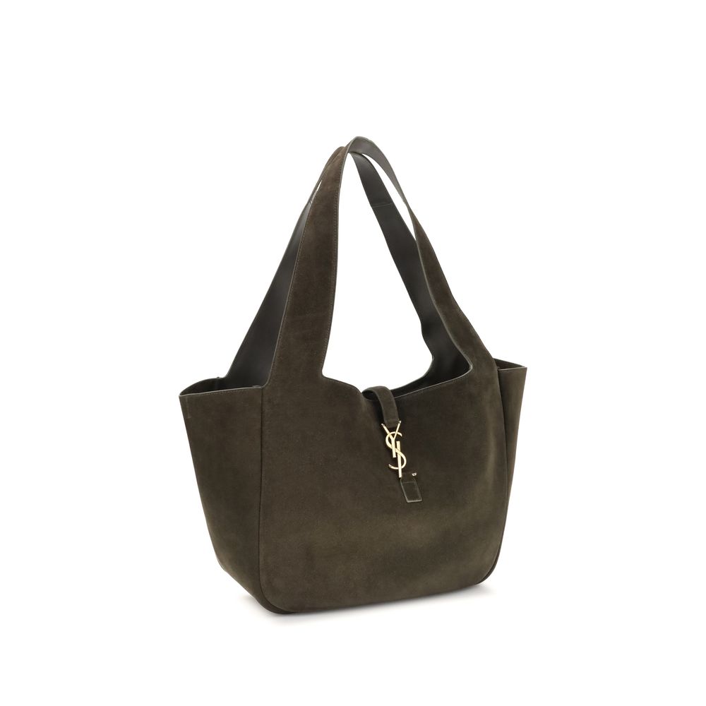 Saint Laurent Green Calf Leather Bos Taurus Shoulder Bag