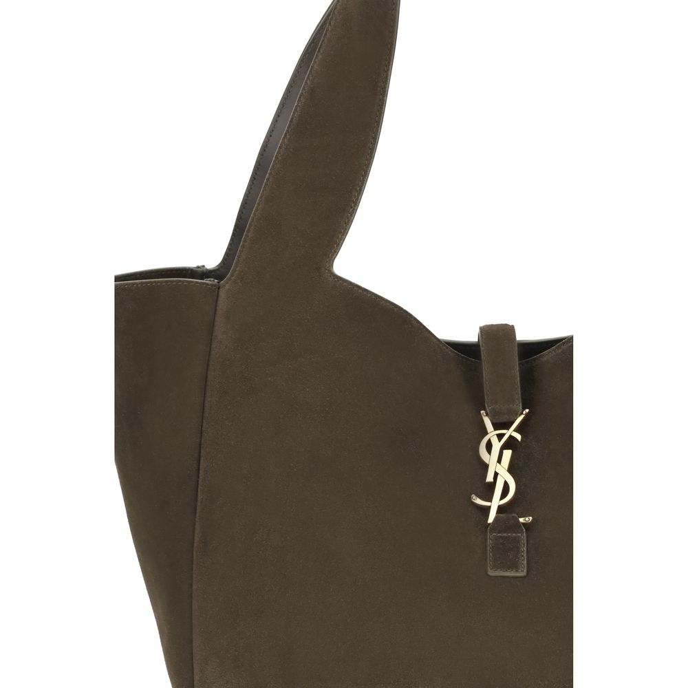 Saint Laurent Green Calf Leather Bos Taurus Shoulder Bag