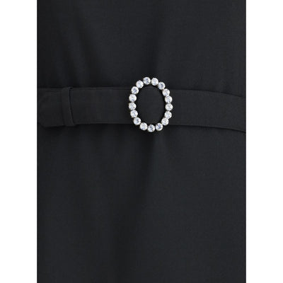 Saint Laurent Black Viscose Cocktail Dress