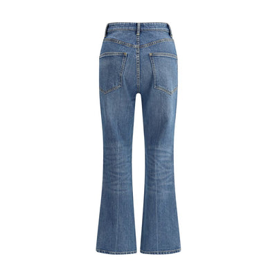 Tory Burch Light Blue Cotton Cropped Jeans