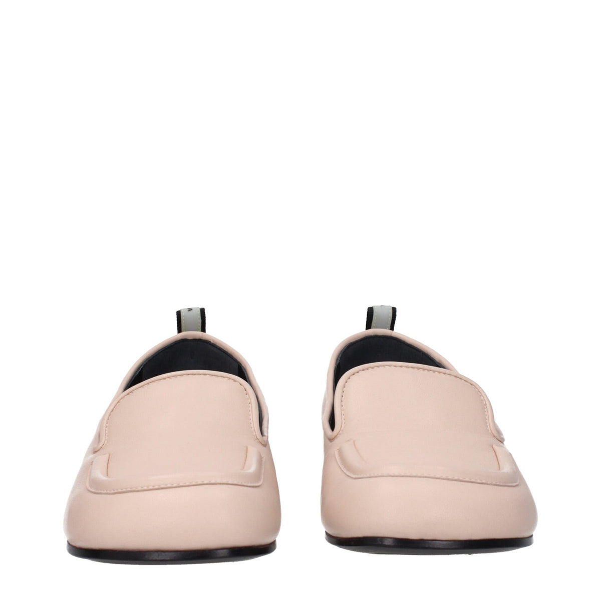 Premiata Pink Leather Slip-On Loafers
