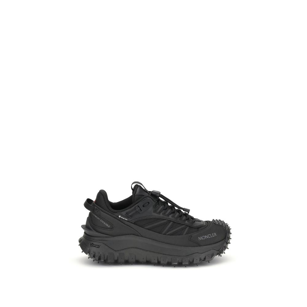 Moncler Black Calf Leather Bos Taurus Athletic Sneakers