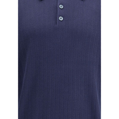 Brunello Cucinelli Blue Cotton Sweatshirt