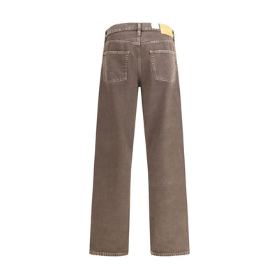 Sunflower Brown Cotton Relaxed Fit Jeans