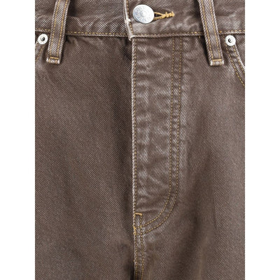 Sunflower Brown Cotton Relaxed Fit Jeans