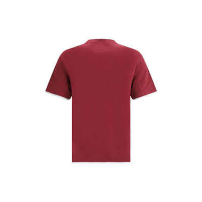 Brunello Cucinelli Bordeaux Cotton T-Shirt