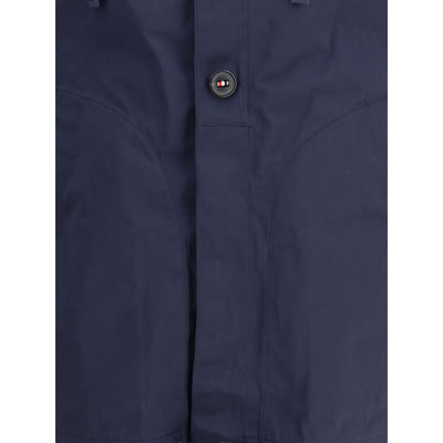Thom Browne Blue Polyester Shell Jacket