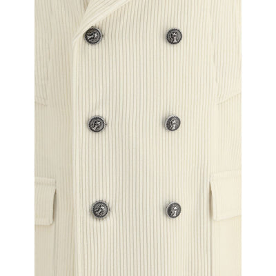 Brunello Cucinelli Cream Cashmere Coat