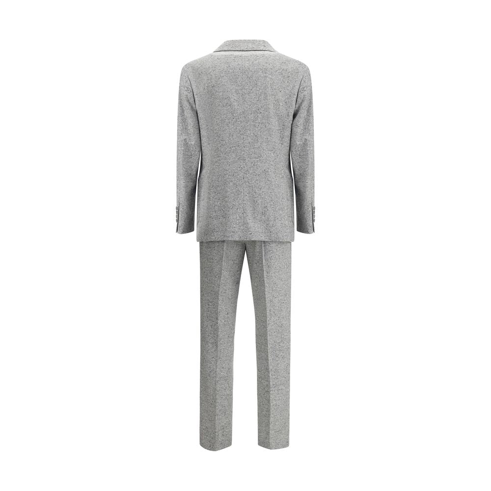 Brunello Cucinelli Gray Wool Two-Piece Suit