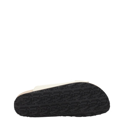 Palm Angels Beige Leather Slippers Sandals