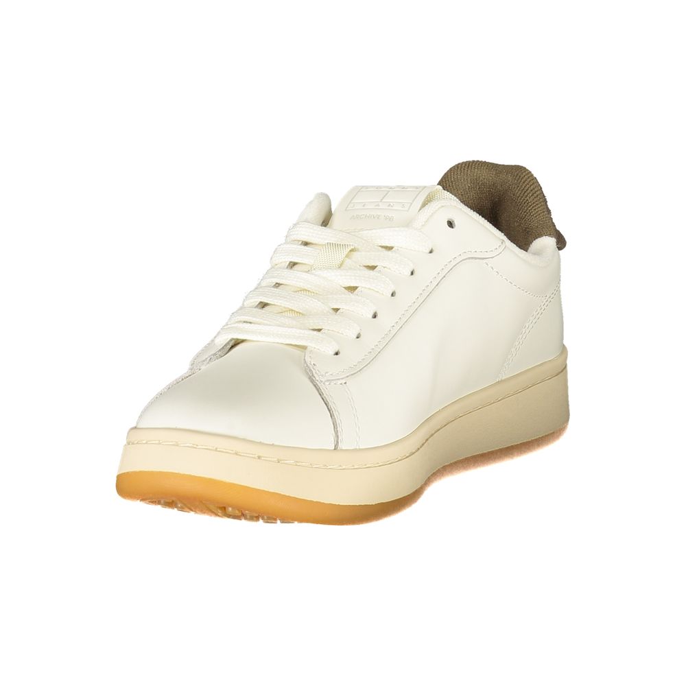 Tommy Hilfiger Bianco Polyurethane Women Sneaker