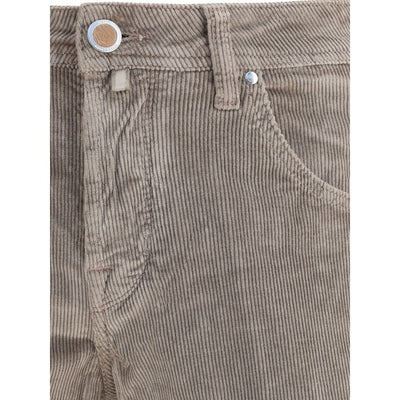 Jacob Cohen Gray Cotton Casual Pants