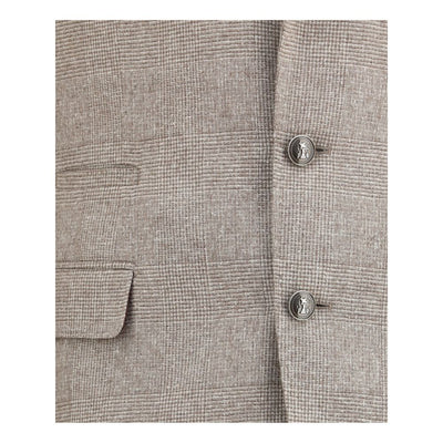 Brunello Cucinelli Beige Silk Two-Piece Suit