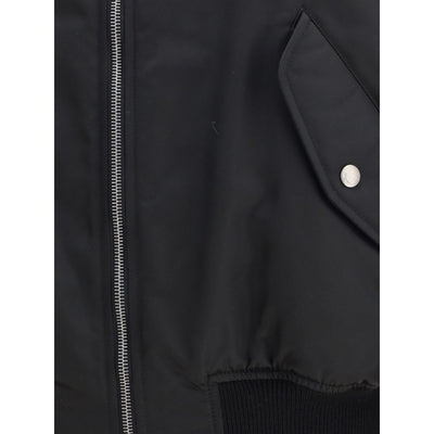 Saint Laurent Black Polyamide Bomber