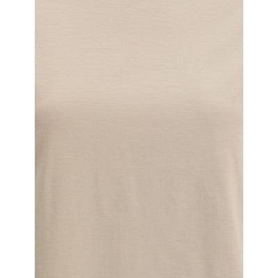 Brunello Cucinelli Beige Elastane T-Shirt