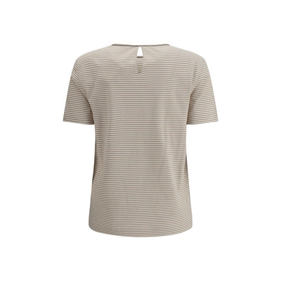 Brunello Cucinelli Beige Cotton T-Shirt