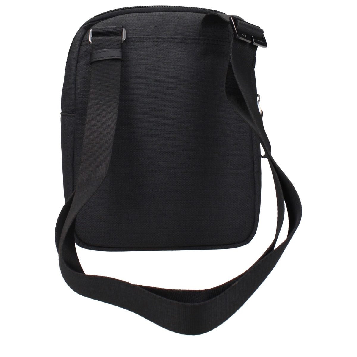 Piquadro Black Fabric Crossbody Bag