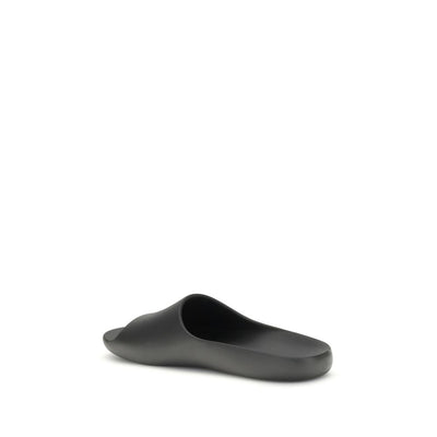 The Row Black Rubber Slippers