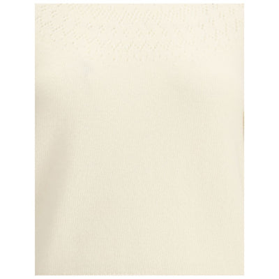 Thom Browne White Fleece Wool Sweatshirt