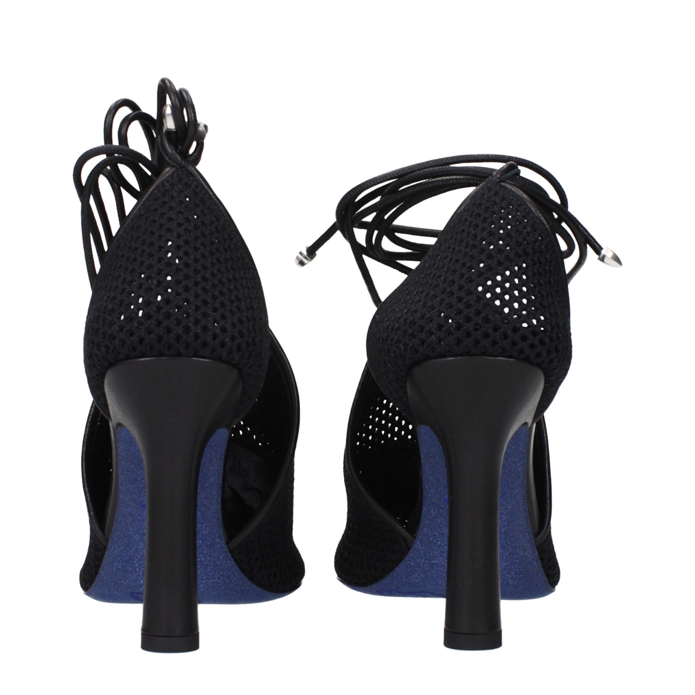 Burberry Black Fabric High Heel Pumps