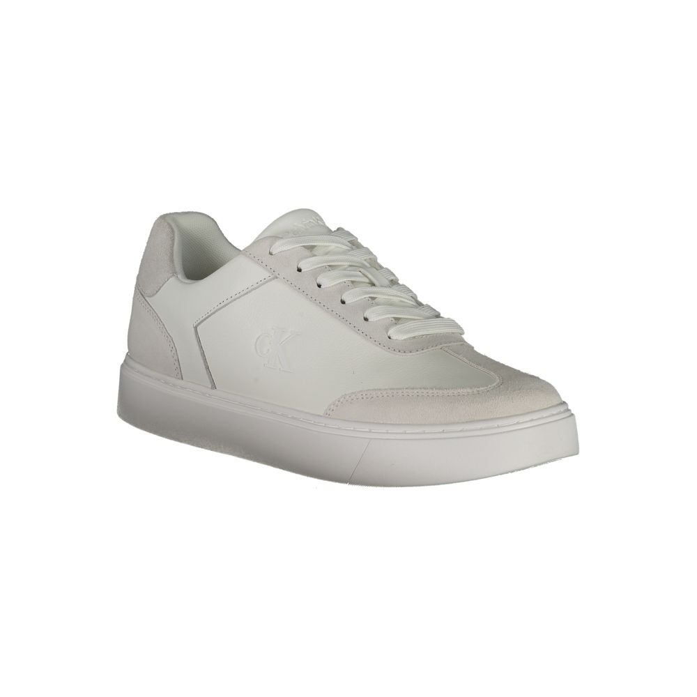 Calvin Klein White Polyurethane Men Sneaker