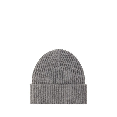 Ganni Gray Wool Beanie