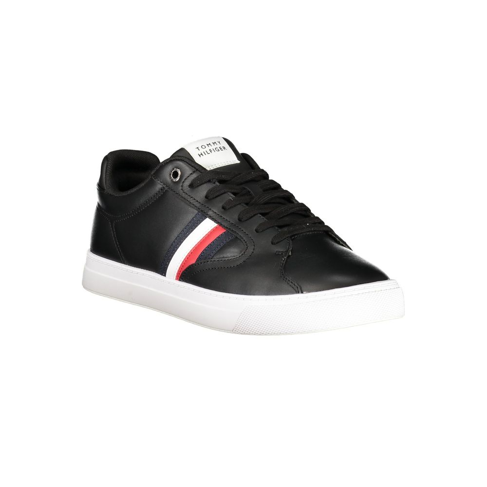 Tommy Hilfiger Black Polyester Men Sneaker