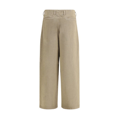 Golden Goose Bicolor Cotton Casual Pants