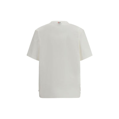 Thom Browne White Cotton T-Shirt