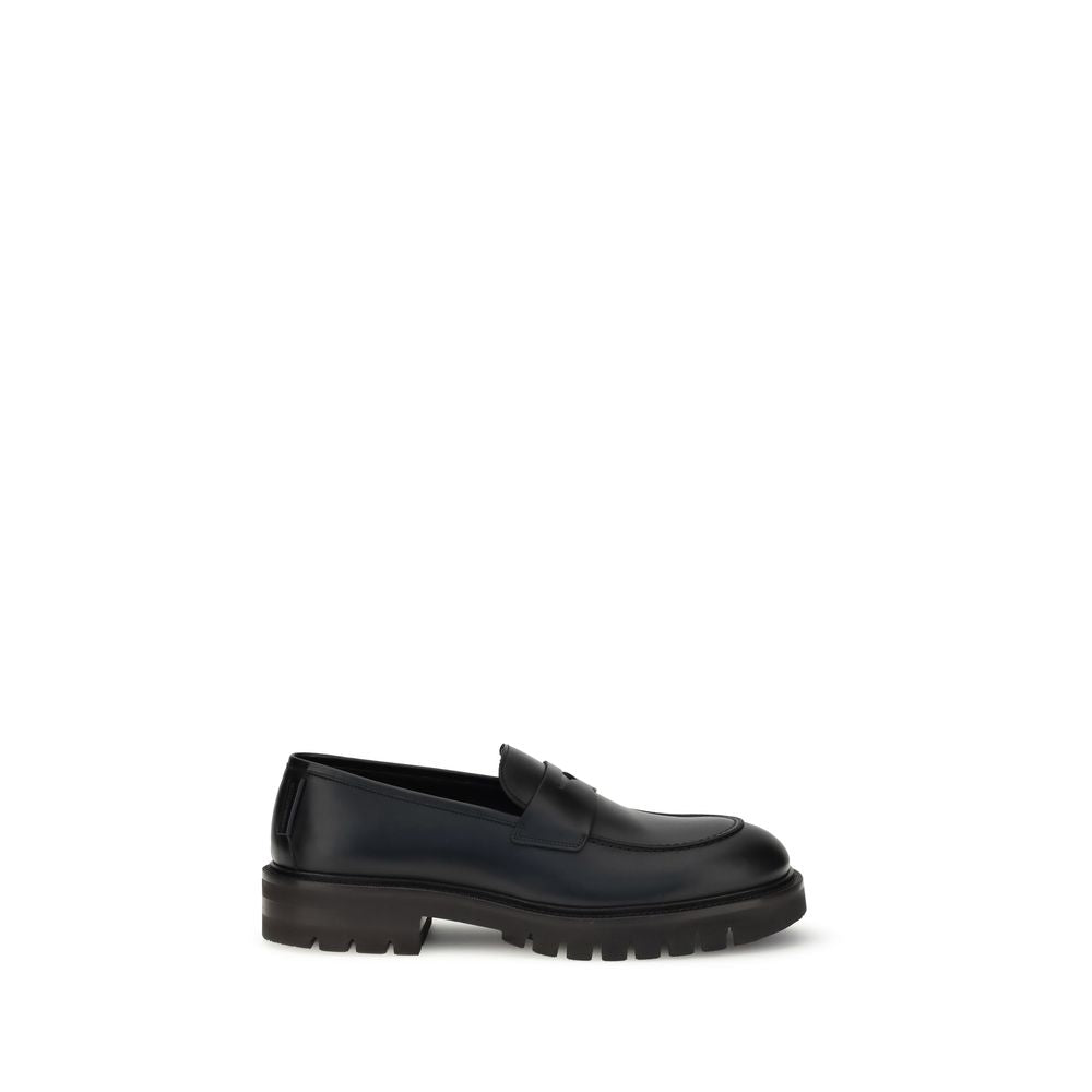 Ferragamo Black Rubber Slip-On Loafers - BrandFit 88
