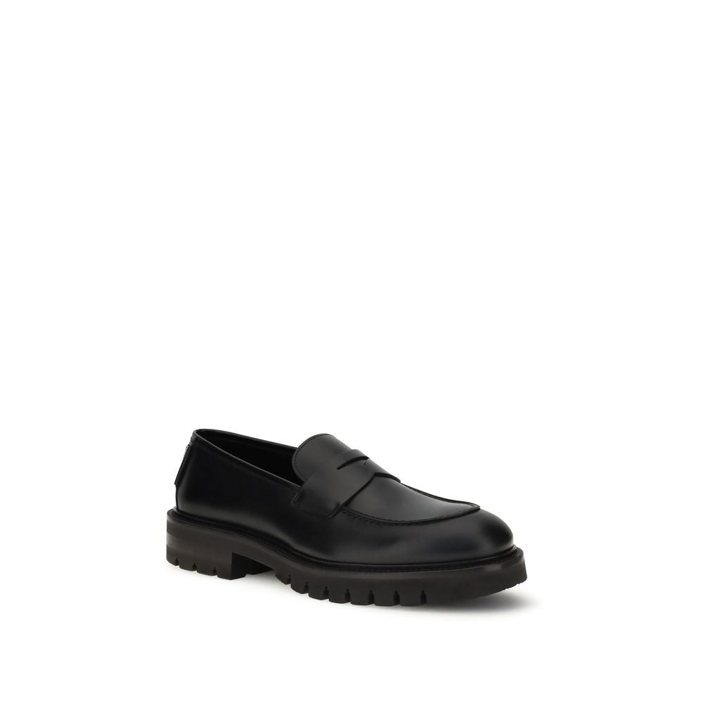 Ferragamo Black Rubber Slip-On Loafers - BrandFit 88