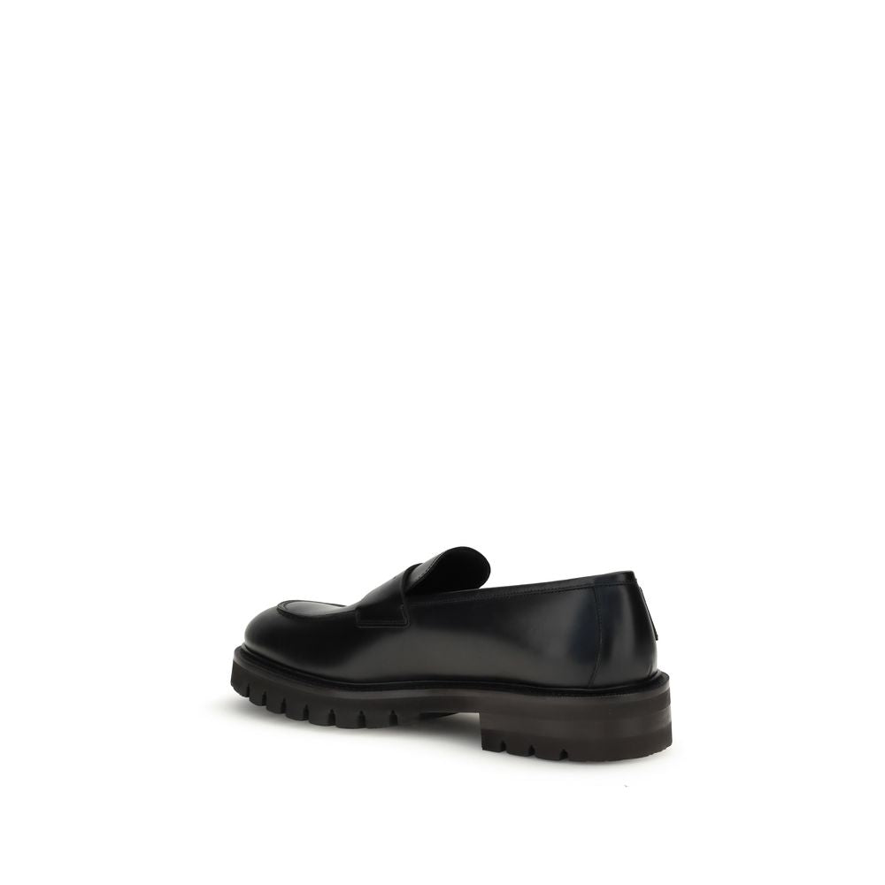 Ferragamo Black Rubber Slip-On Loafers - BrandFit 88