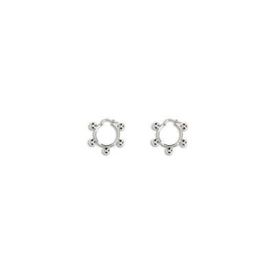 Jil Sander Silver Brass Earrings