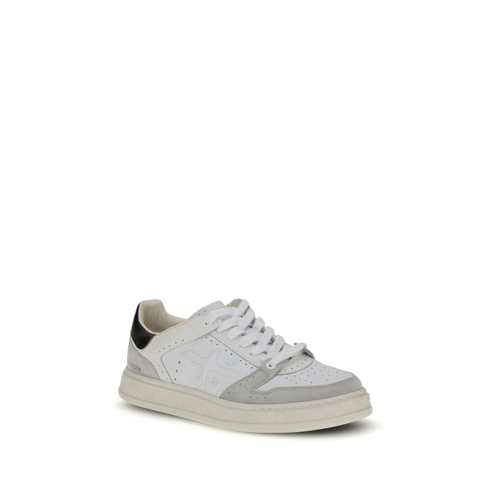 Premiata White Calf Leather Bos Taurus Low Top Sneakers - BrandFit 88