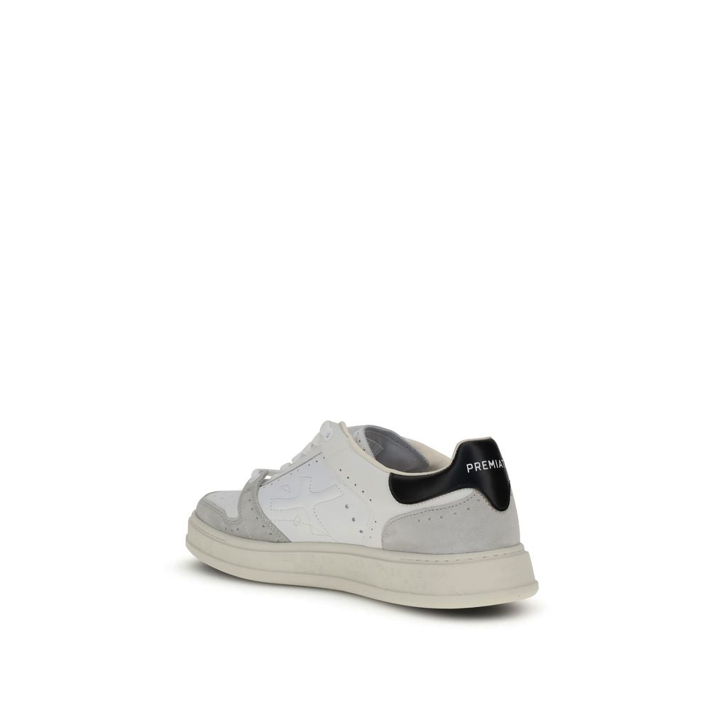 Premiata White Calf Leather Bos Taurus Low Top Sneakers - BrandFit 88