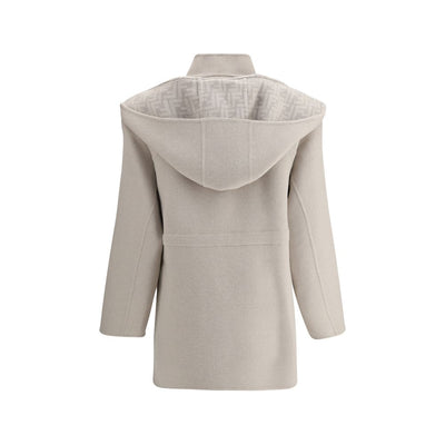 Fendi Cream Wool Coat