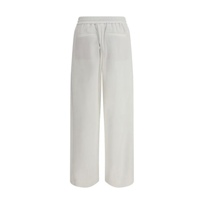 Brunello Cucinelli White Cotton Joggers (Workout Pants)
