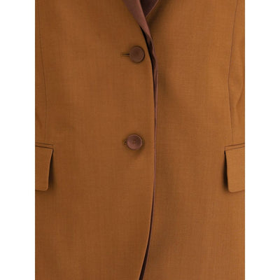 Fendi Brown Wool Blazer