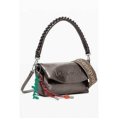 Desigual Bronze Polyethylene Women Handbag