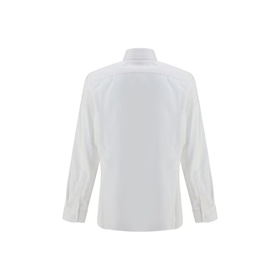 Brunello Cucinelli White Cotton Dress Shirt
