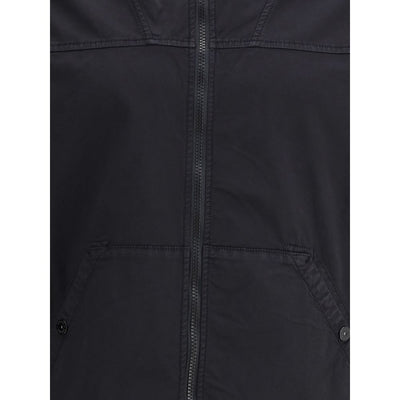 Stone Island Black Cotton Shell Jacket