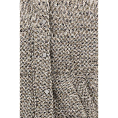 Brunello Cucinelli Brown Fleece Wool Coat