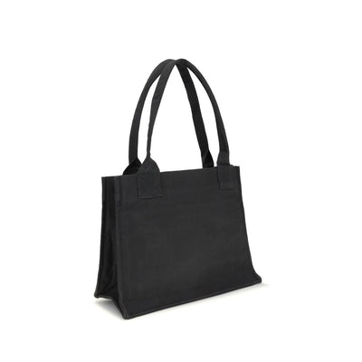 Ganni Black Cotton Shoulder Bag