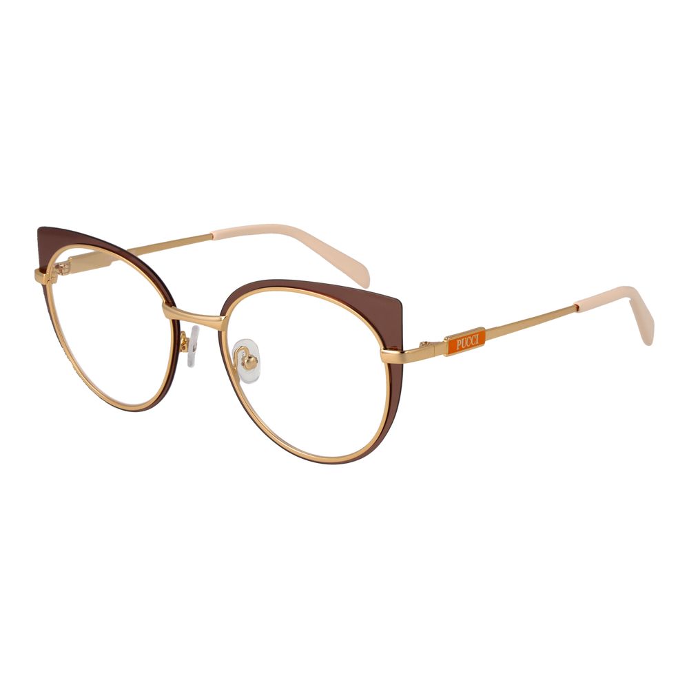 Emilio Pucci Brown Metal Glasses (Frames)