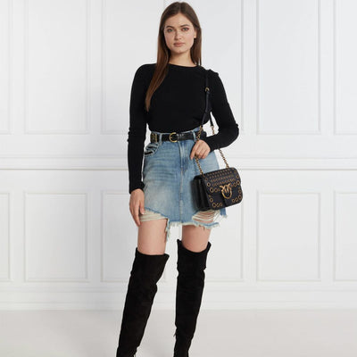 PINKO Black Wool Sweater