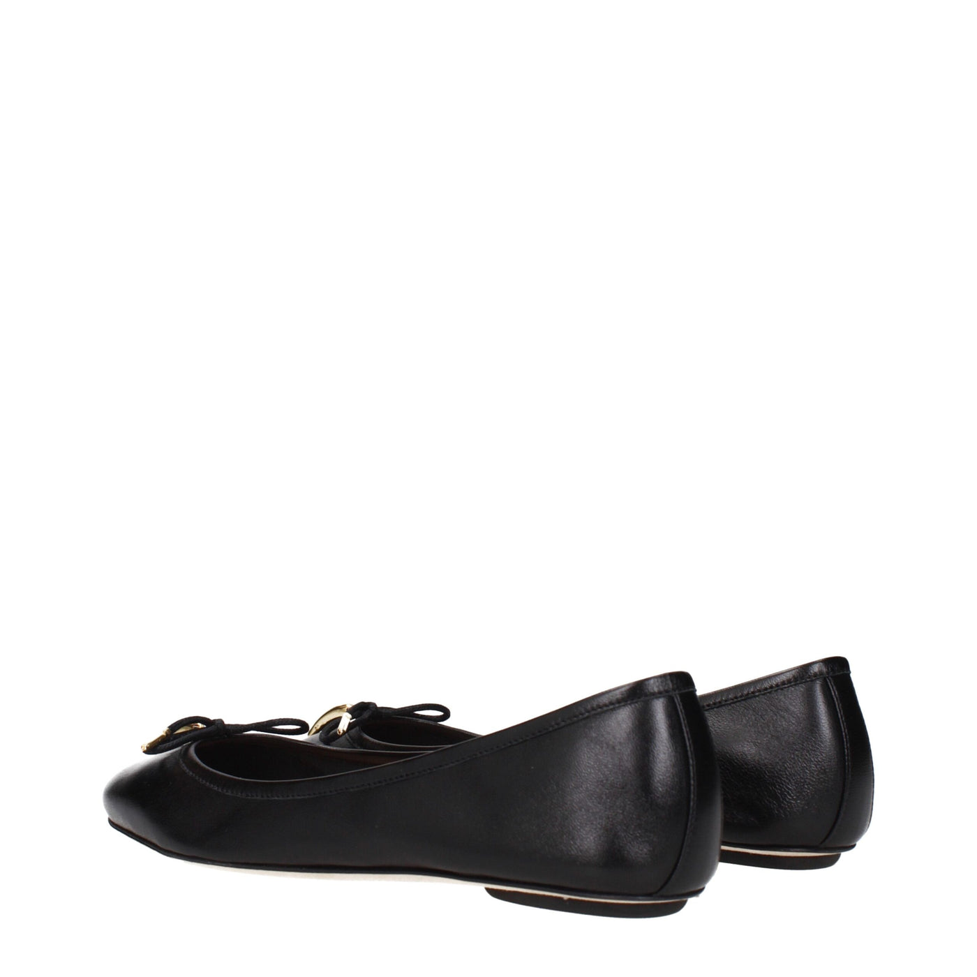 Chloé Black Leather Ballet Flats