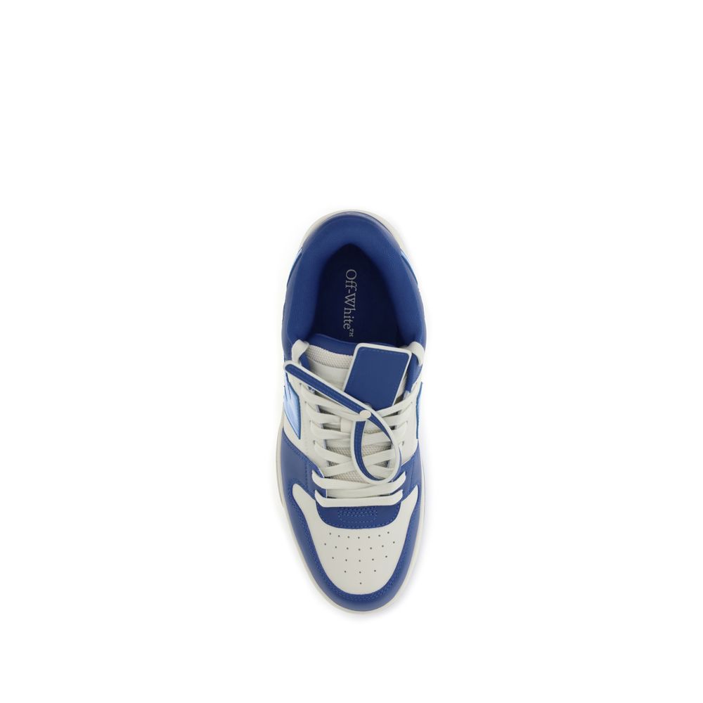 Off-White Blue Leather Chunky Sneakers