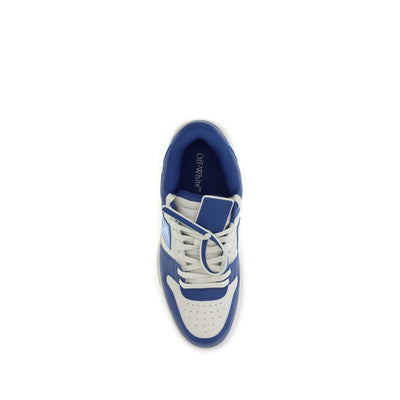 Off-White Blue Leather Chunky Sneakers